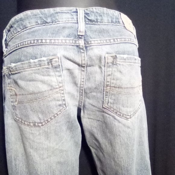 COPY - American Eagle Slightly Flared Distressed Blue Jeans 0 -- Final Price - Picture 11 of 15
